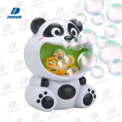 China Automatic Cartoon Bubble Machine 2000+ Bubbles by Panda Bubble Blower Tiny Maker for Kids Girls Baby Bath Toys Indoor Outdoor for sale