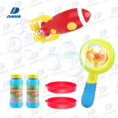 China 2 Pack Rocket Explorer Kids Game Toy and Fan Bubble Toy for Kids Make Big Bubbles and Small Bubbles, Amazon Environmental Protection Packaging for sale