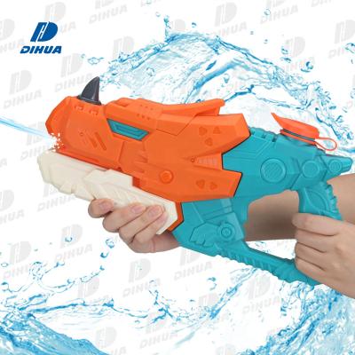 China Large Capacity Dinosaur Shooting Water Firefight Game Super Soaker Powerful Water Gun With Ultra Large Capacity Summer Outdoor Game for sale