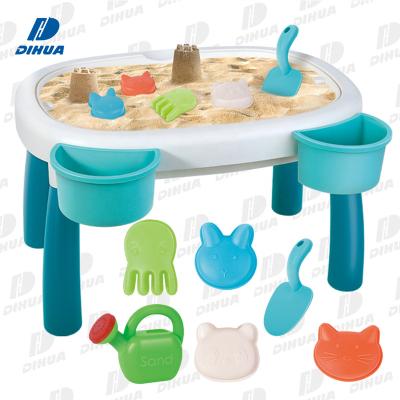 China Summer Water Table Sand Play Toy Water Table Set, Outdoor Sand and Water Table for Kids Sand Molds Toys for Children 13PCS for sale