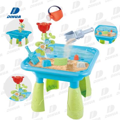 China Outdoor Activity Sandbox Toddler Sand Play Table Sand Water Table Toys Sensory Summer Toys Beach Beach Play Table 14 PCS for sale