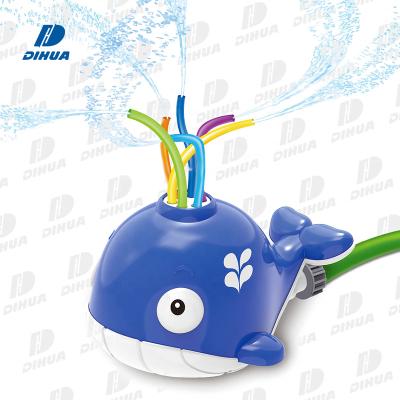 China Whale Kids Water Whale Sprinkler Toy Summer Splashing Water Toy for Backyard Play Outdoor Water Splashing Squirters Toy for sale