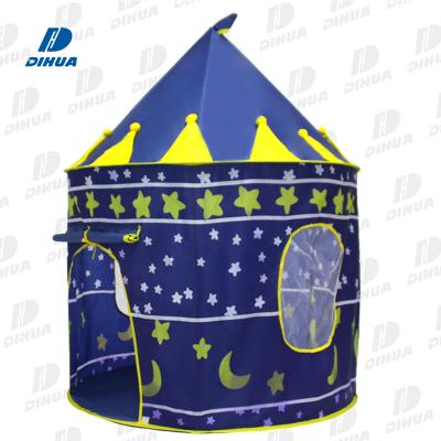 China Colorful Star and Moon Castle Baby Room Kids Play Tent Foldable Pop Up Play Tent for Kids Tent with Storage Carry Bags for sale