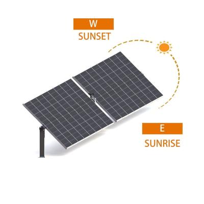 China HDG Steel & Anodized Aluminum Real Time 200kw 500kw 1MW 2MW High Efficiency Tracking Solar Tracker for sale