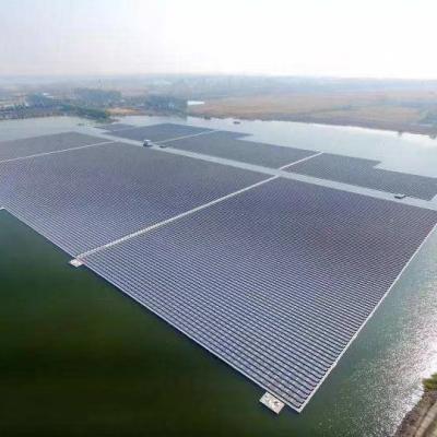 China Commercial Floating Water Power Plant Solar Panel Mounting System Photovoltaic Water Mounting Solar Power System for sale