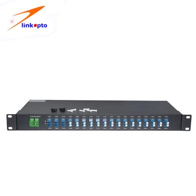 China Multiplexor bajo 1270 del canal CWDM de la pérdida de inserción 9 - adaptadores del LC de la longitud de onda 1610nm en venta