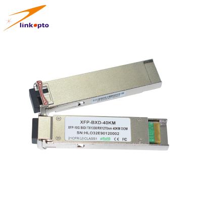 Κίνα Συνδετήρας της Cisco 10g Xfp μετάδοσης BIDI 60KM Pluggable με την προστασία ESD προς πώληση