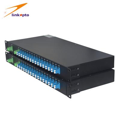 China O Multiplexer ótico passivo Flattop de 40CH AAWG Dwdm, DWDM Mux Demux personalizou o porto expresso à venda