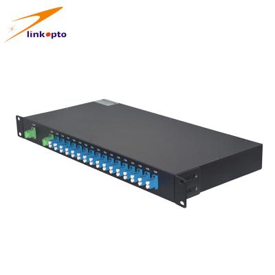 China 16CH CWDM Mux Demux 1270 - de Vezelabs van 1610nm 3.0mm Doostype met de Schakelaars van Sc/APC Te koop