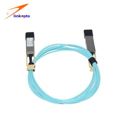 중국 ISO9001 OM3 20M 100G QSFP28 AOC 활동적 구리 케이블 판매용