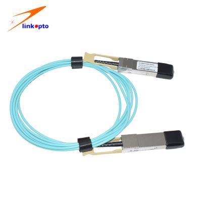 중국 DDM과 높은 고속 70M 100G QSFP28 AOC 활동적 광케이블 판매용