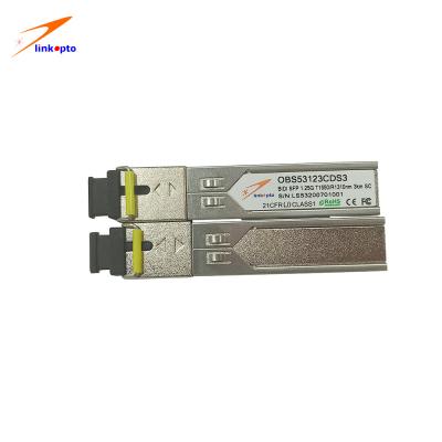 China 1550nm/1310nm 3KM Sc-Monomode--optischer Transceiver 1.25G zu verkaufen