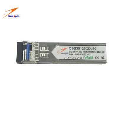 China De Module van T1310/R1550 20KM LC 1.25G Gigabit Ethernet SFP Te koop