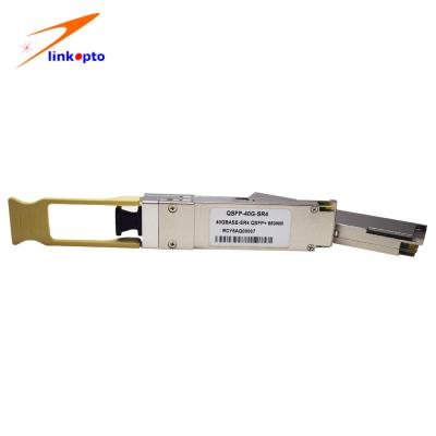 China optischer Transceiver 40G QSFP+ SR4 100M OM3 850nm MPO Verbindungsstück-QSFP zu verkaufen