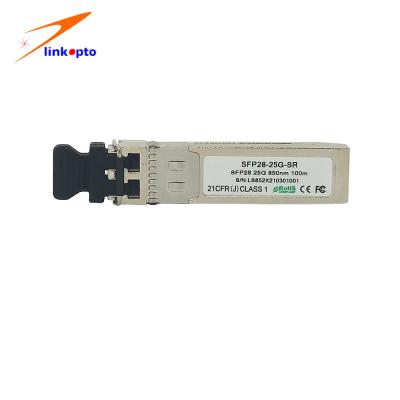 China SÊNIOR ótico 850nm do transceptor SFP28 25G do Sfp dos ethernet do conector de MMF 100M Duplex LC à venda