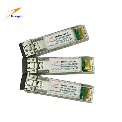 China LC schakelaar 1550NM 80KM Optische de Vezelzendontvanger SFP+ 10G van Zr Te koop