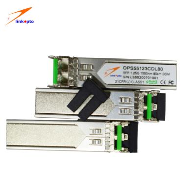 China Modo do módulo de SFP dos ethernet do transceptor de DDM 1.25G 120KM SFP único à venda