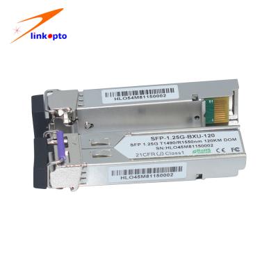 China 1.25G 80KM Bidi Ethernet SFP Module Single Mode Epon Sfp Module for sale