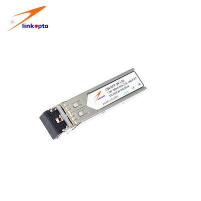 China 1.25G Transceiver CWDM Single Mode Mini Gbic Cisco Fiber Module Lc 80km for sale