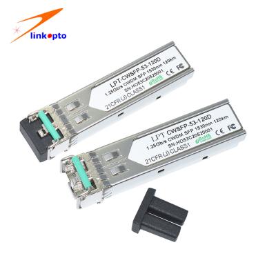 Chine mode unitaire de 1.25G CWDM LC 120km Mini Gbic Optical Sfp Transceiver à vendre