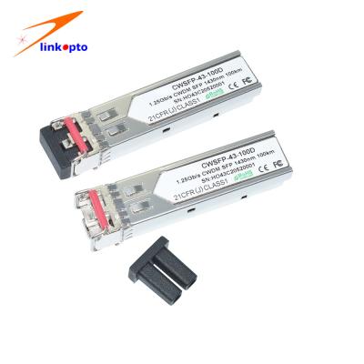 Chine mode unitaire Mini Gbic Optical Module de l'émetteur-récepteur CWDM de fibre de 1.25G SFP à vendre