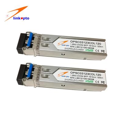 China 1.25Gbase CWDM SFP 40KM DDM Ethernet SFP Module SM Duplex LC 1000base sfp transceiver for sale