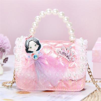 China 2021 New Summer Snow Cute Handbags Small Princess Shoulder Bag For White Children Pinch Mini Handbag for sale