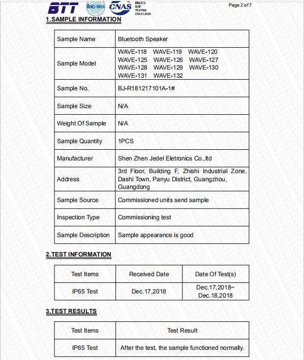 IP - Guangzhou Jedel Electronic Technology Co., Ltd.