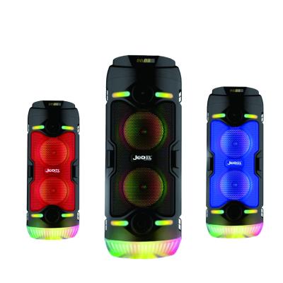 China Wireless charger for the aux speaker. Colorful Wireless Portable Rechargeable Karaoke DJ Speakers Portable Wireless Rechargeable Bass Karaoke Speaker Party Theater LED LED Theater LED Jedel Loudspeaker Mobile Phone Loud Sound for sale