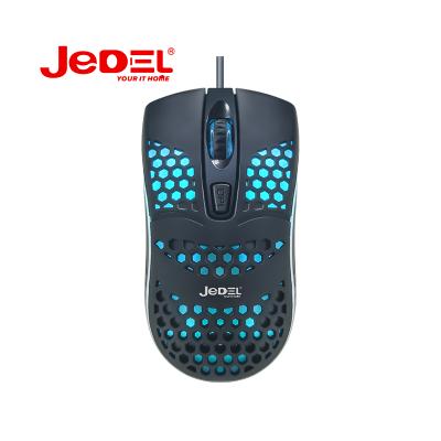 China 3D Jedel CP77 LED Wired Mouse Lighting Mouses Office and Home Mice for Windows PC Laptop Notebook Support Office OEM (Four Color) for sale