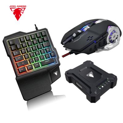 China Numeric Keypad 3 in 1 Wireless Combo Gaming Keyboard Mouse Converter for Smartphone PC PUBG Gaming Accessories Mobile Laser Keyboard ERGONOMICS for sale