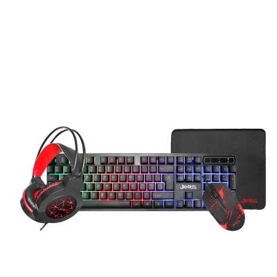 China Numeric keypad 3/4 in 1 high quality cheap price desktop gaming keyboard and mouse set combo mouse and keyboard gamer RGB mouse and keyboard for sale