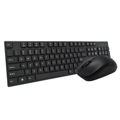 China JEDEL Plug-and-Play Wireless Keyboard and Mouse Combo, Full Size Keyboard with Palm Rest, Home Comfortable Right-Handed Mouse - Black for sale