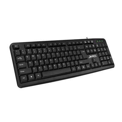 China JEDEL Anti-Ghosting Desktop Keyboard Wired 104 Key USB French-Spanish Arabic Russian Silent Waterproof Desktop PC Wired Keyboard Cheap OEM ODM ODM for sale