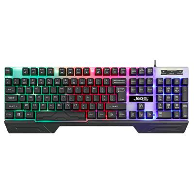 China Anti-Ghosting Flexible USB Mechanical Gaming Keyboard Wired Tablet Backlit Desktop Laptop Keyboard RGB Gamer Text Version Custom OEM for sale