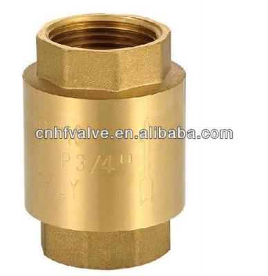 China Brass Brass Spring Check Valve With Plastic Core Or Brass Core for sale