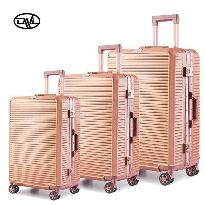 China PC Custom Trunk Suitcase Tsa Lock Trolley Travel Luggage Best Rated 3PCS Vintage Style PC for sale