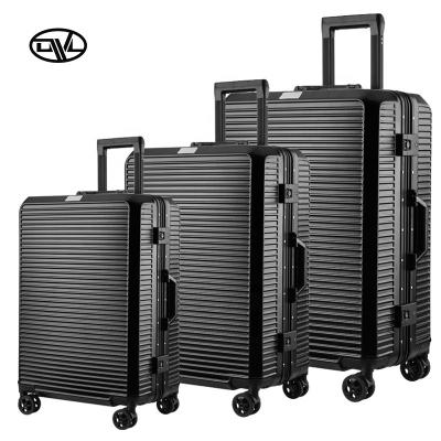 China Wholesale Zipless Hard Case Mute Password Combination PC Large Capacity Wheel Trolley Case Universal for sale