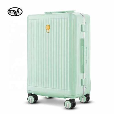 China Custom Logo 20inch 24inch Durable PC Aluminum Alloy Frame Low Price Multicolor Pick Custom Travel Luggage Sets for sale