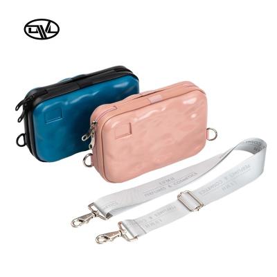 China Fashion Women Multifunctional ABS Hard PC Shell Mini Storage Bag Cosmetic Case Make Up Case for sale