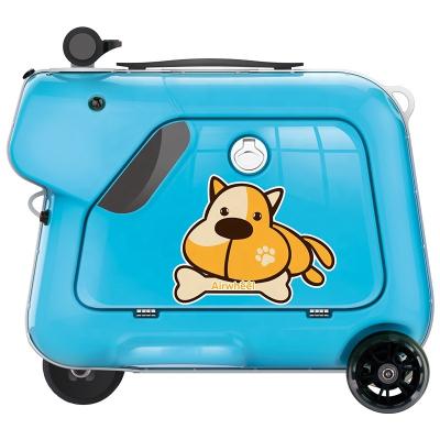 China 2022 New Arrival Fashionable ABS+PC China Supplier Suitcases Luggage Scooter TrolleyTravel Luggage For Kids for sale