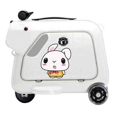 China Fashionable Hot Selling Electronic Smart Air Wheel Suitcase Kids Ride On Scooter Remote Control Luggage Baggage for sale