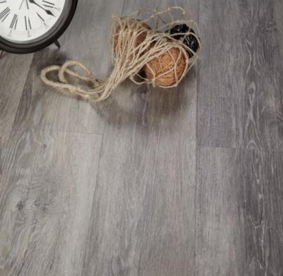 China Wood Embossed LVT Flooring Tiles 4mm Vinyl Click Flooring for sale