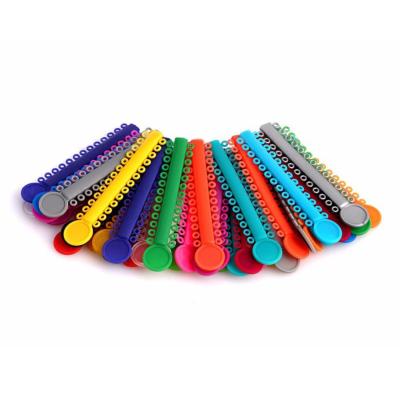 China Dental Colored Dental Elastic Ligature Ties Ligating Orthodontics Clinic Solid Color for sale