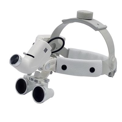 China 2.5x/3.5x Magnification Cordless Binocular Dental Magnifier Surgical Examination And Surgical Loupes With LED Headlamp for sale