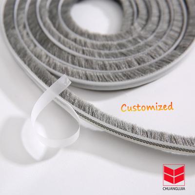 China CLJ Self Adhesive Zero Seal Truck Window Felt Weatherstrip For Sliding Doors for sale