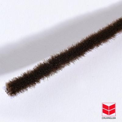 China Modern CLJ Wool Pile Caulk For Garage Doors Normal Puffy Seal Bottom Strip Type for sale