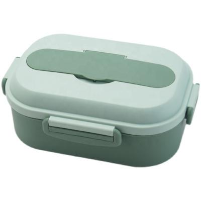 China Reusable 2 Compartment Steamable Meal Lunch Containers Plastic Divided Food Storage Containers With Lids Bento Lunch Box for sale