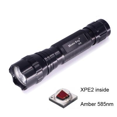 China Manta Ray WF-501B XP-E2 LED Jade Torch 18650 Rechargeable Flashlight Industrial Black Amber Light for sale