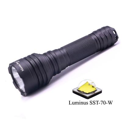 China Manta Ray M45 Cold Light 6500K Flashlight Torch Camping Lamp With Luminus SST-70-W 30W LED Chip Filter 21700 Glass AR-Coated Battery for sale